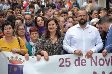 Telde protesta en silencio contra la violencia machista (Foto TA y Francisco Javier Santana)